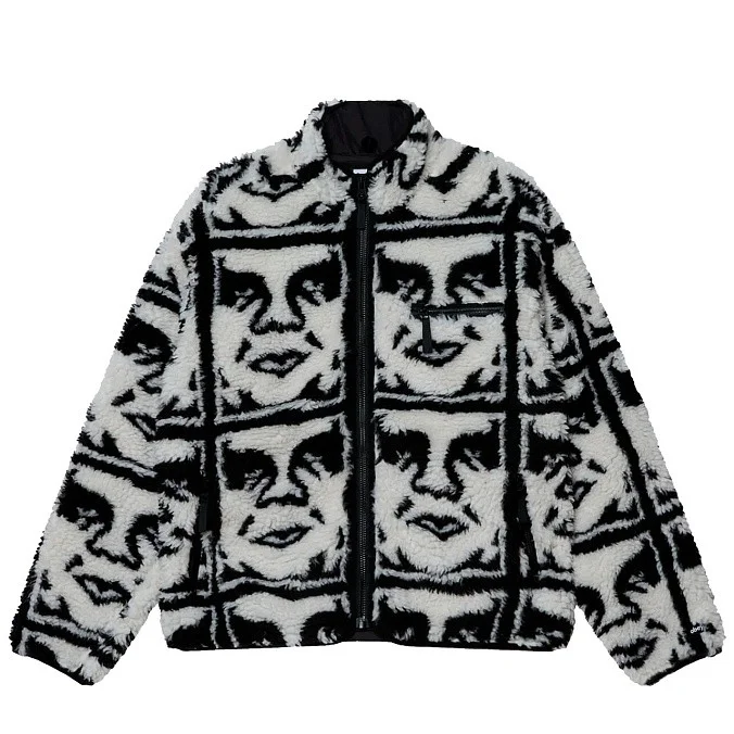 Куртка Obey Repeated Icon Sherpa Jacket